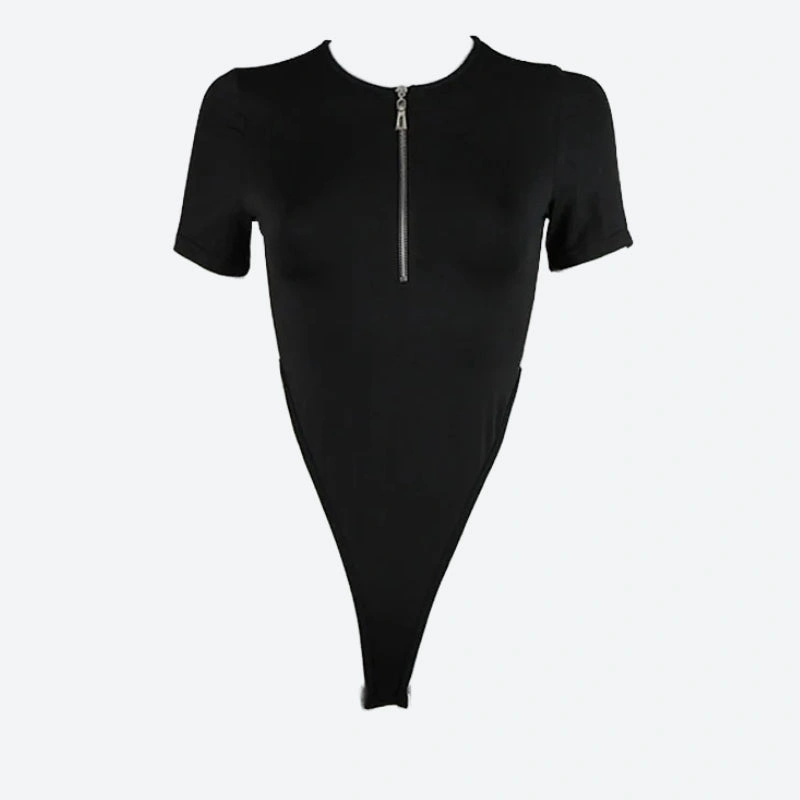 "Bodysuit Ajustado de Manga Larga: Eleva tu Sensualidad y Estilo con un Solo Zarpazo."